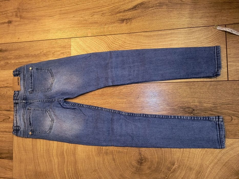 Spodnie jeansowe rurki chłopięce rozm 140