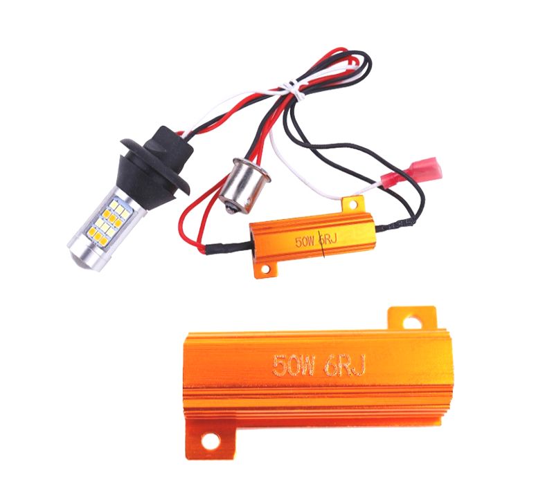 LÂMPADAS BAU15S LUZ DIURNA LED DRL + PISCAS CANBUS