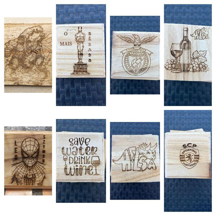Customized Pine Wood Coaster Bases506719817265981443