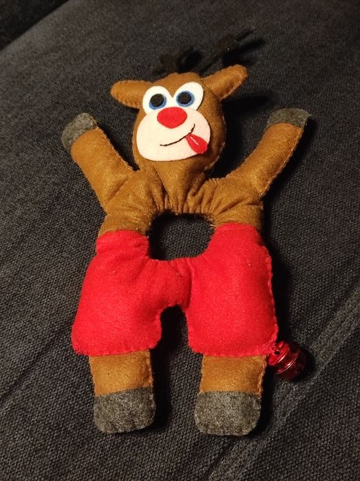 Zabawka na obiektyw fotograficzny dla dzieci – renifer