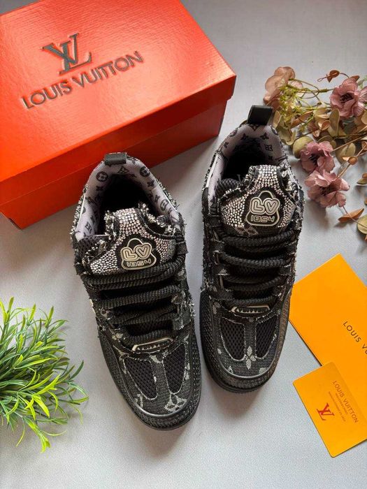 Кросівки Louis Vuitton Skate x Swarovski / луї вітон скейт сваровскі