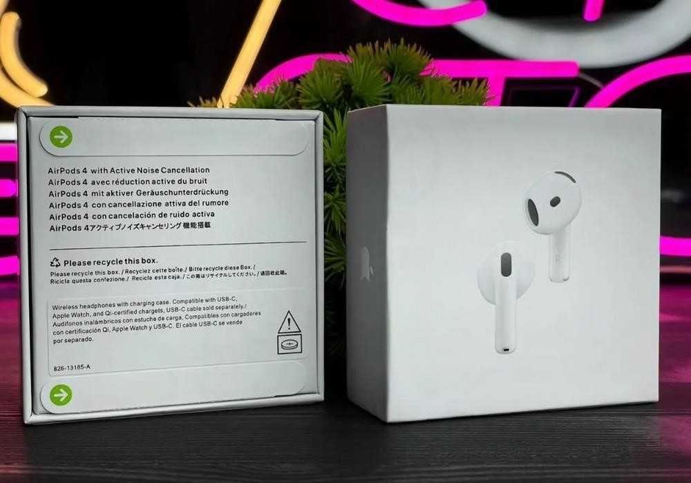 Airpods 4 Full якості Безпровідні Навушники 1в1 +чохол