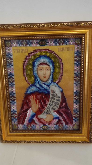 Икона вышитая бисером