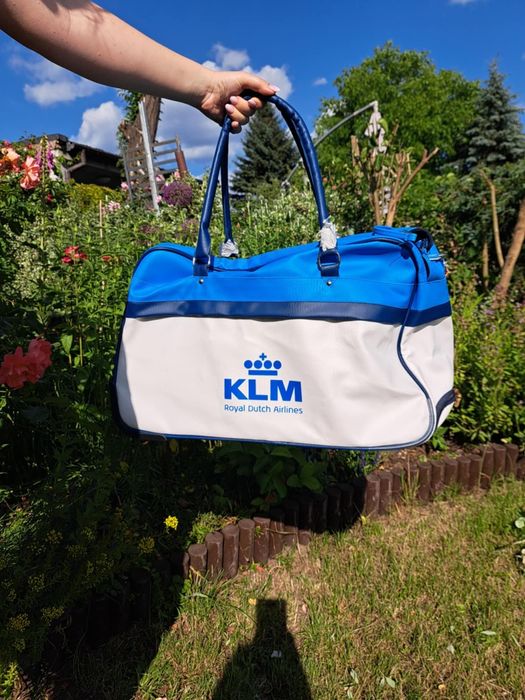 Torba podróżna KLM retro unikat kolekcjonerska