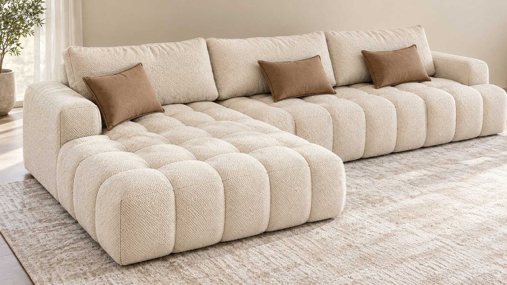 Sofá Chaise Long c/ cama - Fábrica - NOVOS