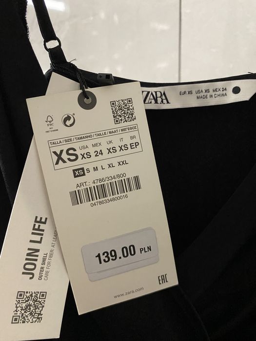 Czarna sukienka ZARA