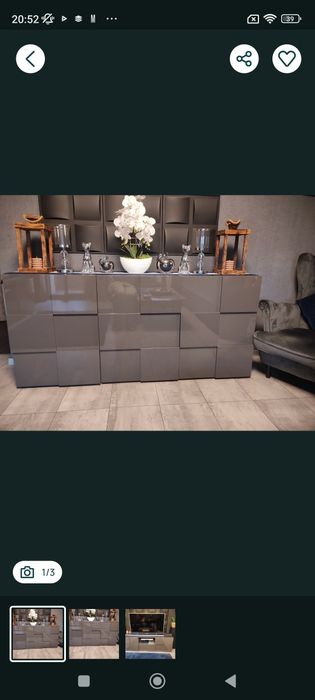 Komplet mebli komoda z szafką rtv