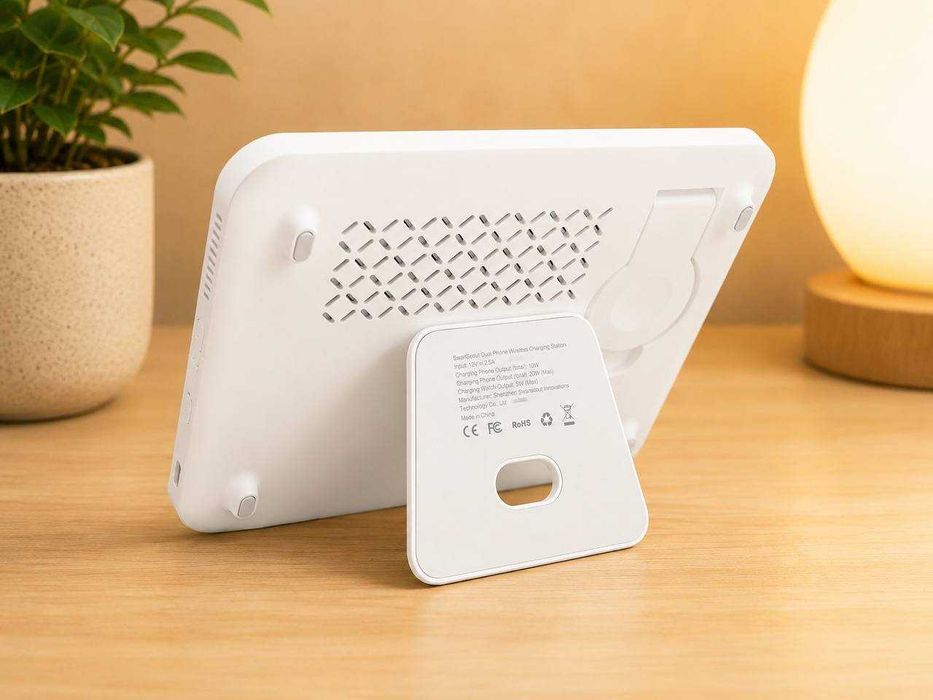 Stacja Ładowania SwanScout 710A 3w1 – 2x iPhone + Apple Watch z Zegarem