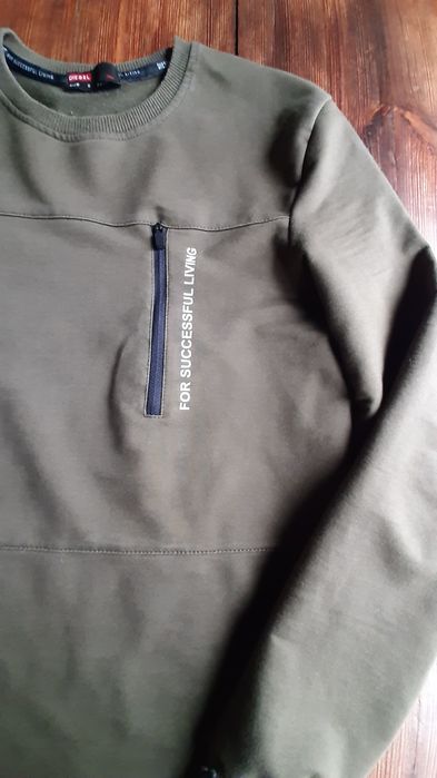Diesel. Bluza sportowa w kolorze khaki