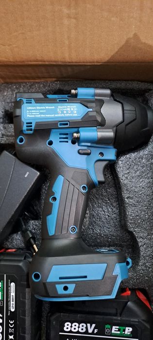 Pistola de impacto 1800Nm 1/2 a Bateria 21v + 2 Baterias (Artigo Novo)