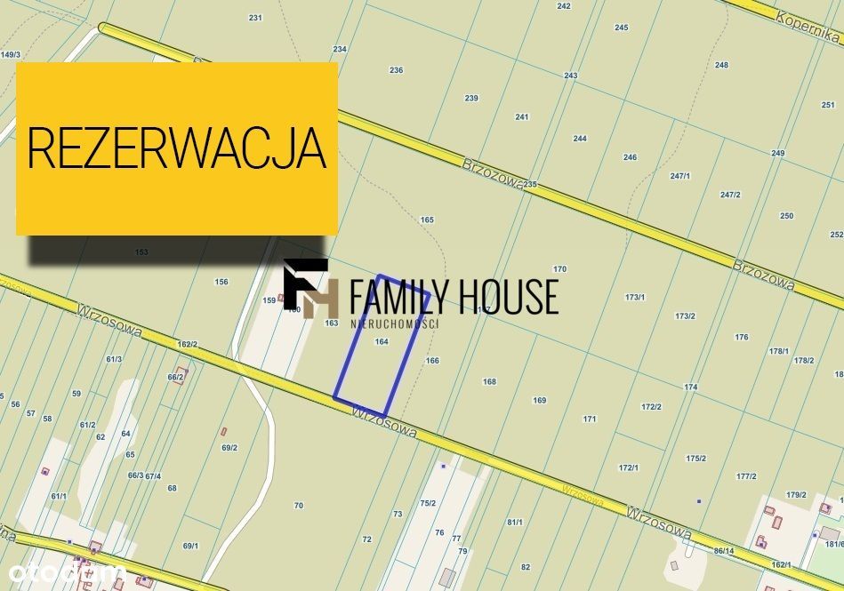 Działka budowlana - 5393 m² ul. Wrzosowa, Zagórze