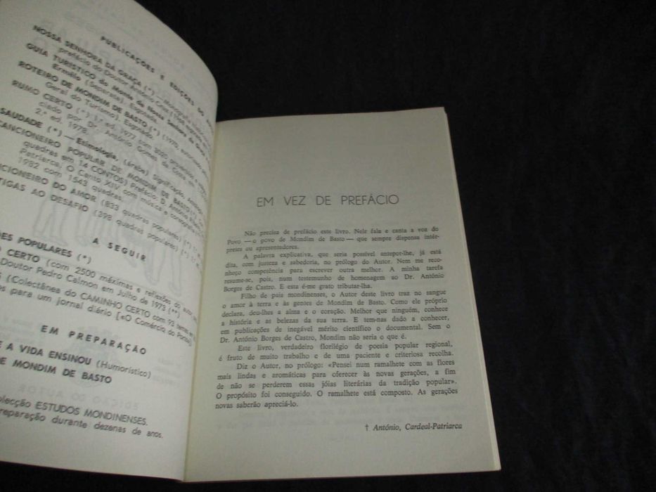 Livro Cancioneiro Popular de Mondim de Basto Trás-Os-Montes