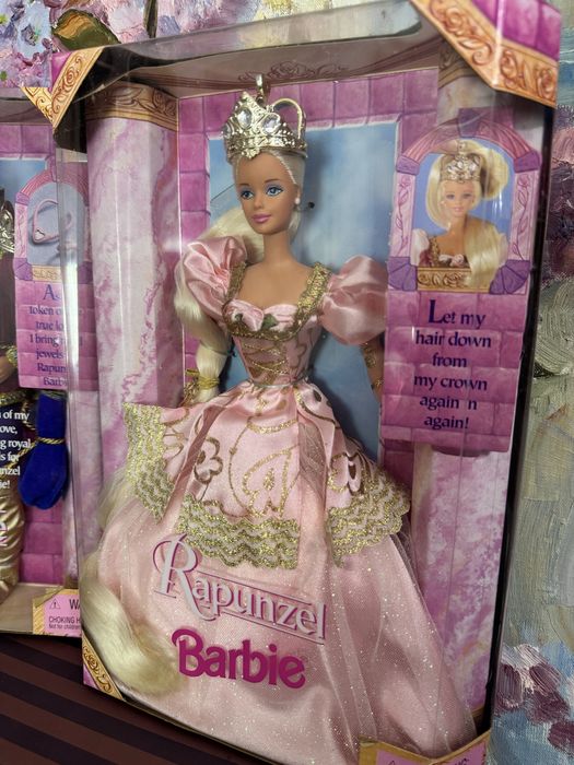 Rapunzel Barbie and Prince Ken Барбі колекційна