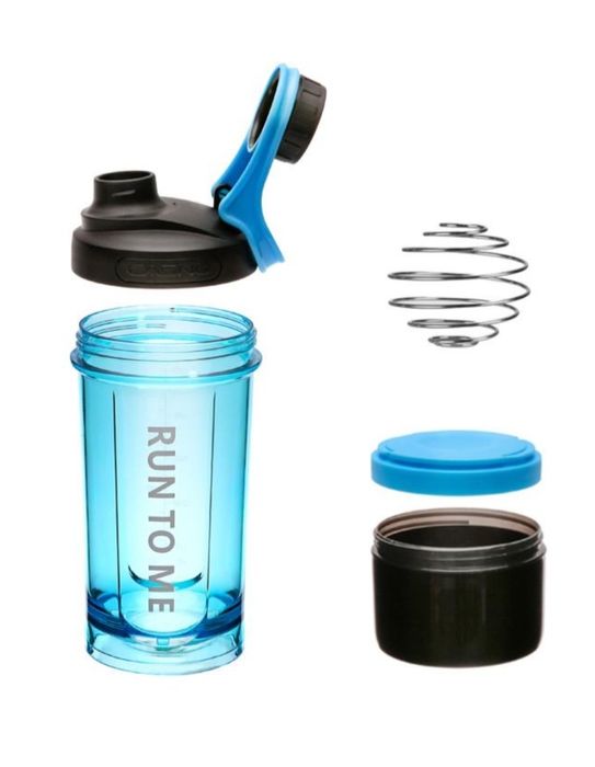 Шейкер спортивний Casno пляшка бутылка з вінчиком 600 мл Синій