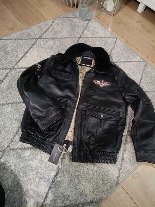 Skórzana kurtka pilotka