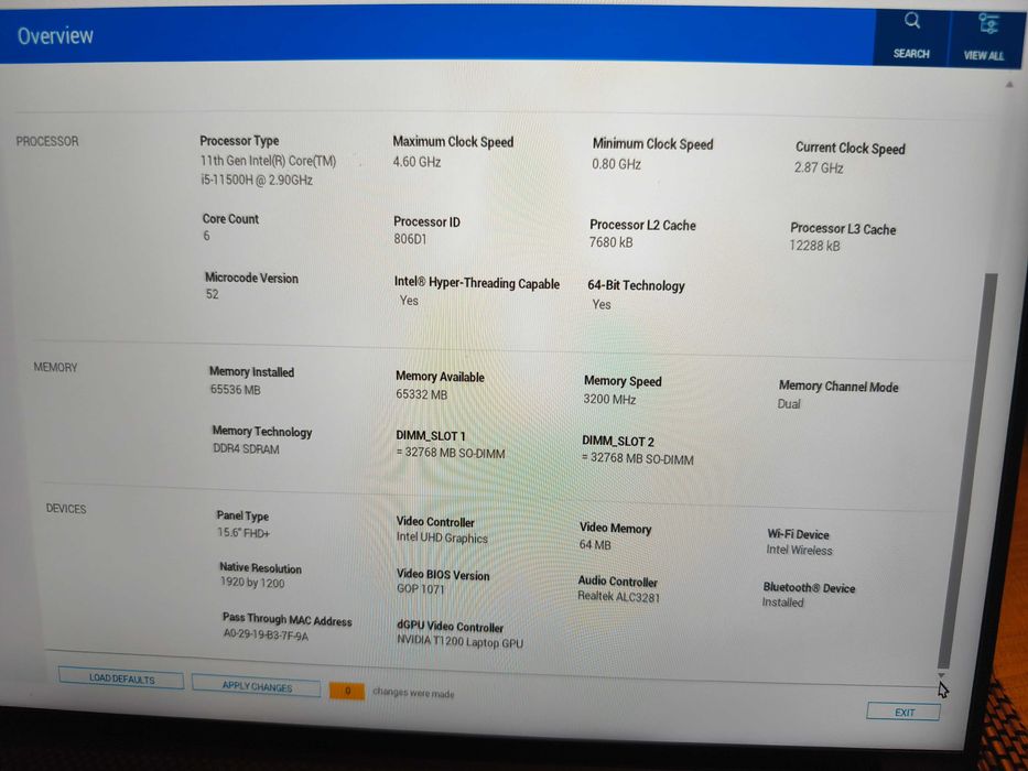 Dell Precision 5560 – 64 GB RAM