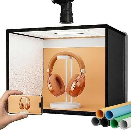 Ściemnialny namiot do fotografowania REALNO Led Shooting Kit PKL-D440 Pro 40x30x30cm