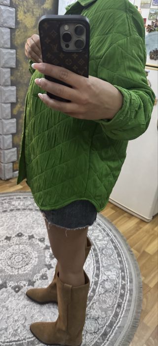 Сорочка куртка зелена Reserved