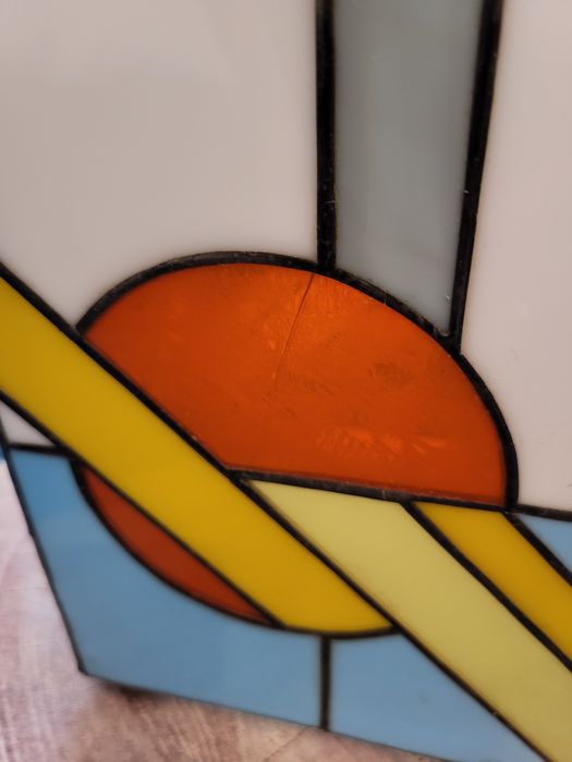 Lampion ręcznie wykonany zachód słońca