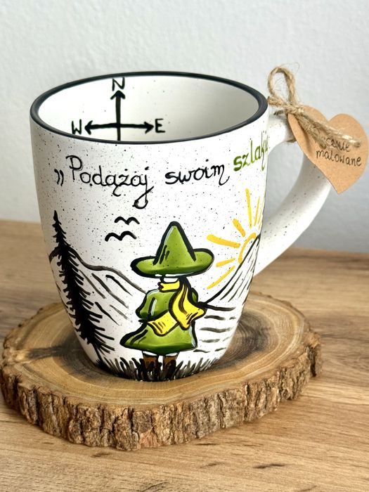 Kubek ręcznie malowany - włóczykij