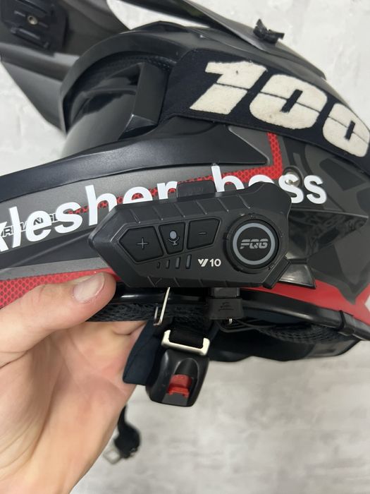 Шлем кросовий FOX з гарнітурою