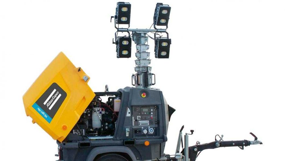 Maszt oświetleniowy ATLAS COPCO H6+(LED) WYNAJEM! 24/7     8m 6000m2