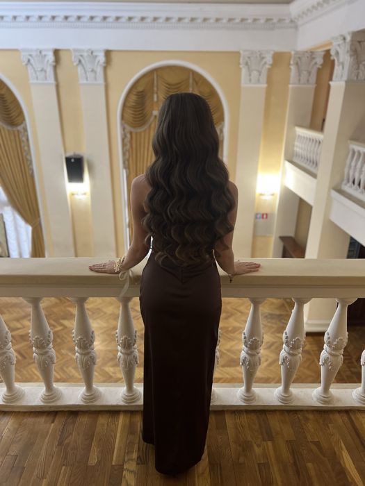 Шоколадна сукня , стан ідеально новій