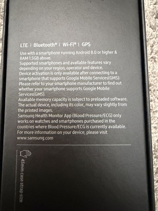 Smartwatch Samsung Galaxy 5 PRO Titanium LTE 45mm