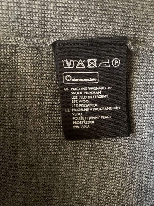 COS светр-пончо сірий