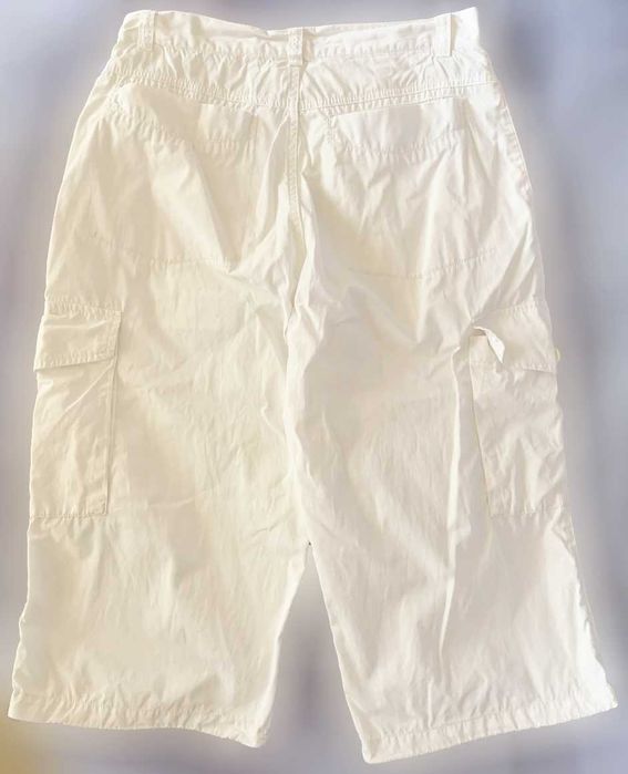 Calças de Adulto Unissexo Curtas, Branco