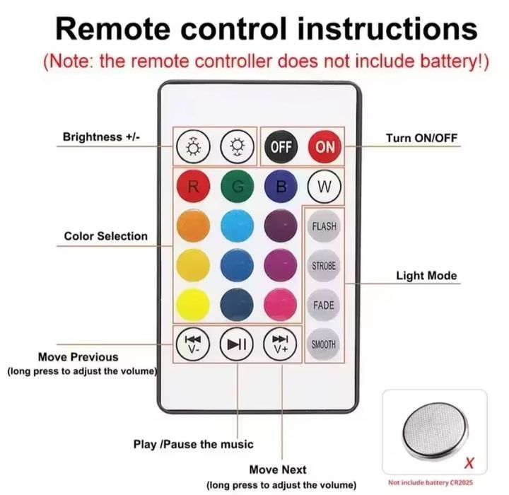 Lâmpada rgb com coluna musica