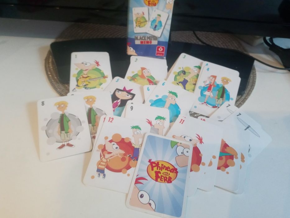 Karty Piotruś Phineas i Ferb + Pony +Pepa+Flirt towarzyski +gratisy