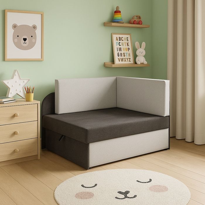 Narożnik Dziecięcy Kubuś Łóżko Dziecięce Rozkładane Sofa Kanapa Amerykanka PRODUCENT