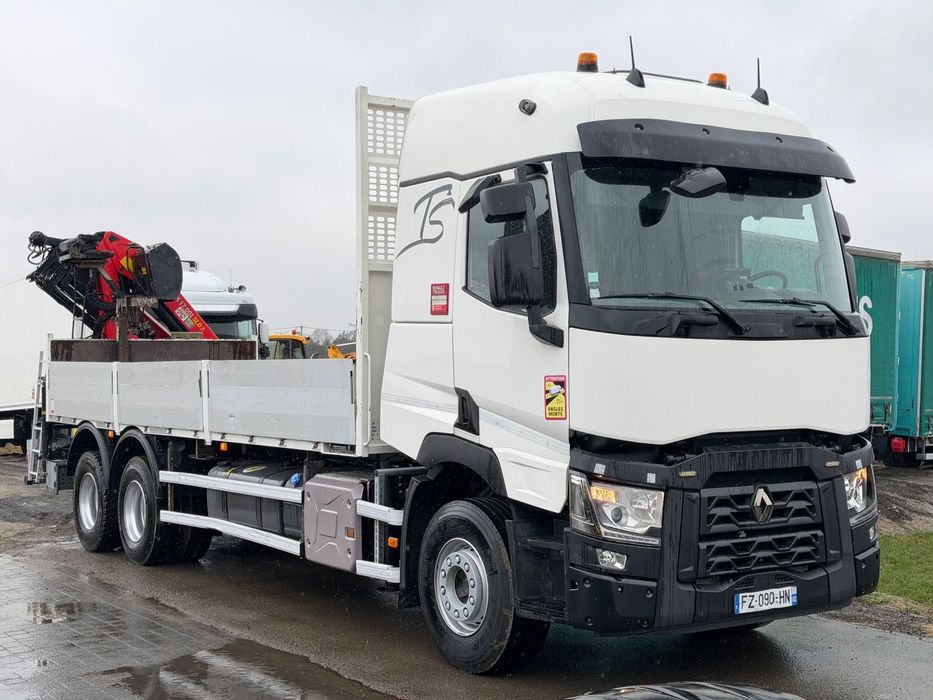 Renault C380 6X2 // SKRZYNIOWY + HDS PALFINGER PK17.001 SLD3 // SUPER STAN  // Świeżo sprowadzony // Inne w ofercie