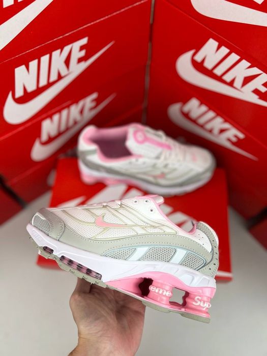 Nike Shox TL x Supreme Grey Pink