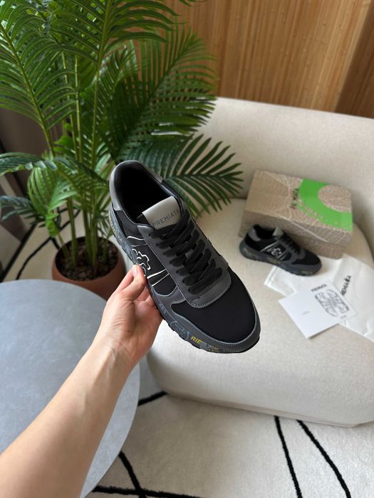 Кросівки Premiata Lander Triple Black/Grey premium