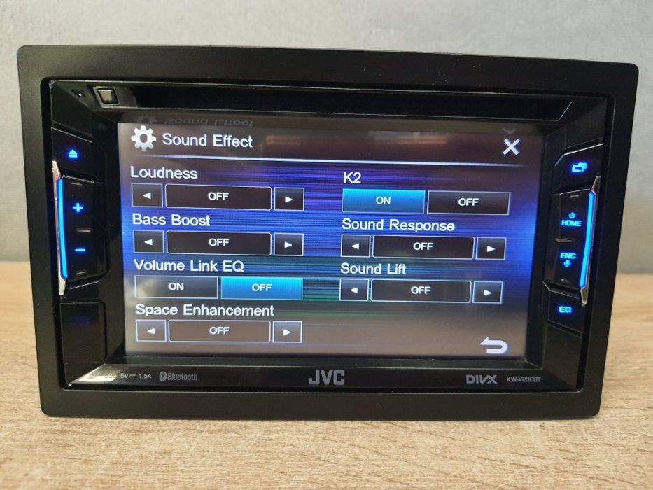 Radio Samochodowe JVC KW-V230BT 2din Bluetooth / płyty CD MP3 / USB / DVD  Kamera cofania Divx
