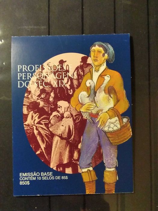 1998 Caderneta Profissões e Personagens Sec XIX MNH **