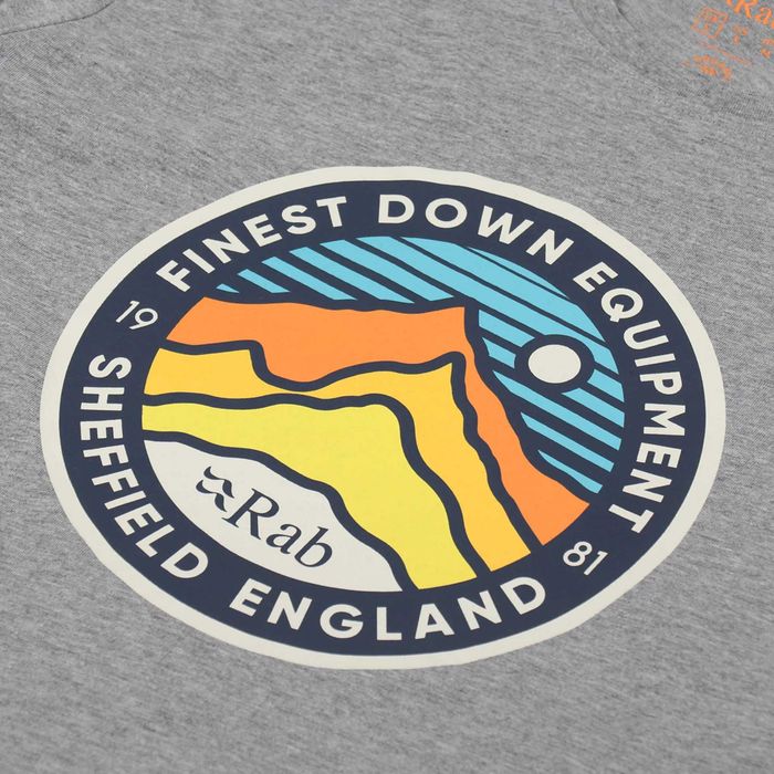 Футболка Rab Stance 3 Peaks (розмір Medium, колір Grey Marl)