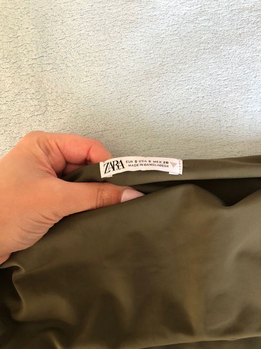 Vestido Verde Escuro Zara