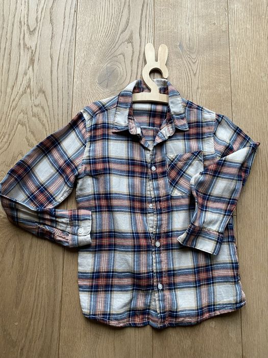 H&M Świąteczna koszula w kratkę rozm. 128