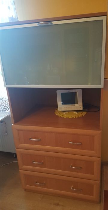 Nowoczesne meble barek półki szuflady szafa klasyczna