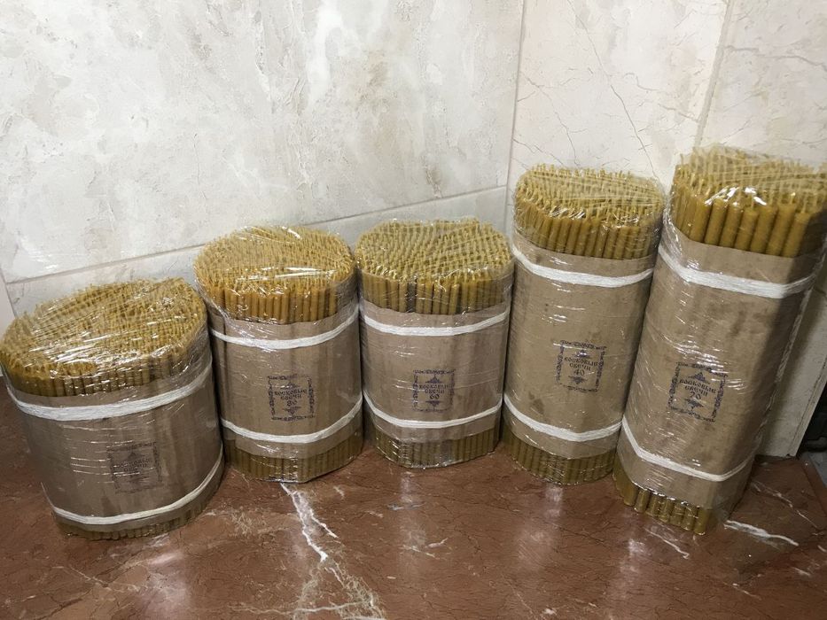 Воскові свічки №80-400 свічок. Восковые свечи 
№80-300 свечей