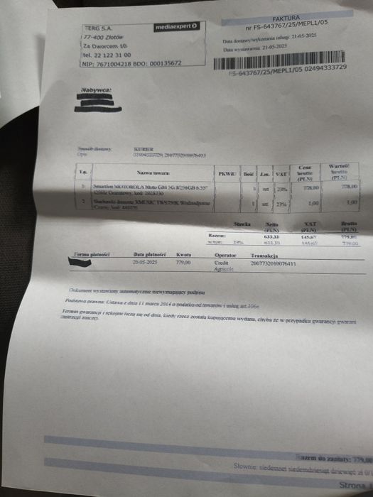 Motorola g84 5g telefon komórkow (Rezerwacja)