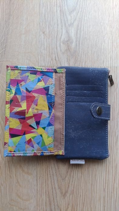 Conjunto mala e carteira de cortiça