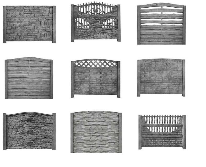 Płoty betonowe, ogrodzenie betonowe, płyty betonowe 50x200, 25x200