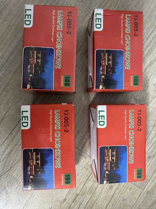 Lampki choinkowe zewnetrzne led 100 sztuk wielobarwne