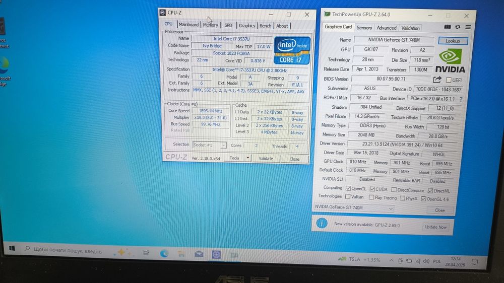 ASUS VivoBook S550CM.