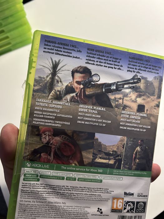 Sniper elite 3 xbox 360