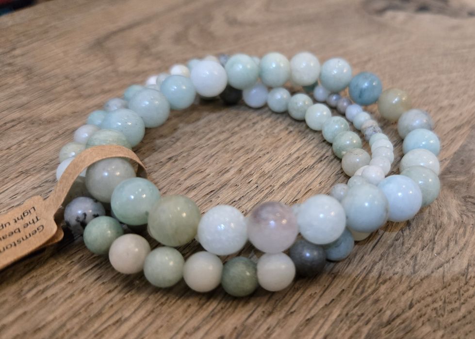 Bransoletki 3 sztuki kamień naturalny